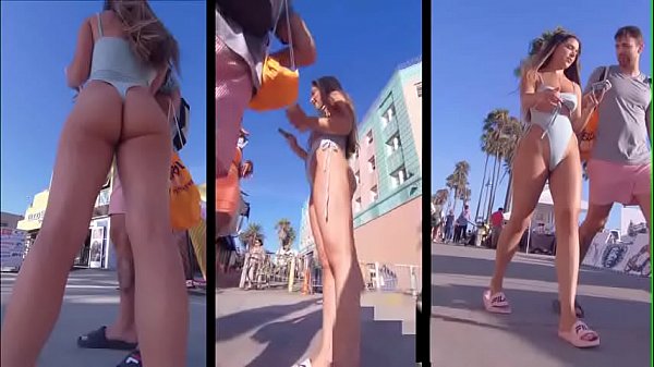 Candid movie thong ass