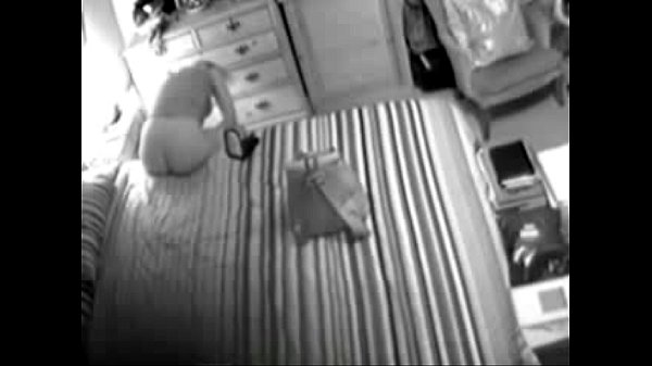 Hidden cam caught woman masturbating in front of mirror